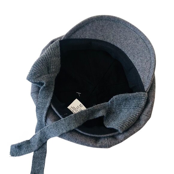 Wool Winter Cap Cold Protection Front Ties Boy Size 3-5 Yr Made in Italy NEW - Picture 2 of 6